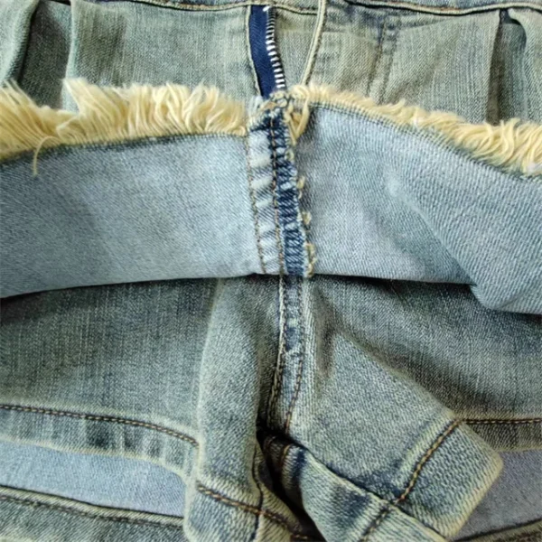 CUTENOVA 23SK072801 Plus size Denim Skort Summer New Washed  Sexy  Ladies Skorts For Ladies - Image 5