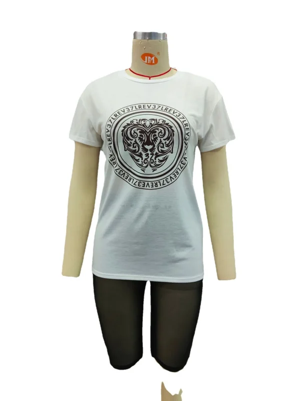 Pants Set Hot Sale 2022 Sexy Mesh Clothing Fashion Shorts  Women Summer Sets Two Piece - Image 4