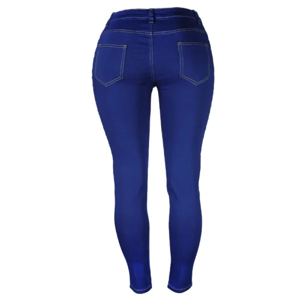 Plus Size Plus Size Women Jeans Sollid Color Skinny Pencil Pants Women's Denim Pants Xs-6xl Street - Image 5