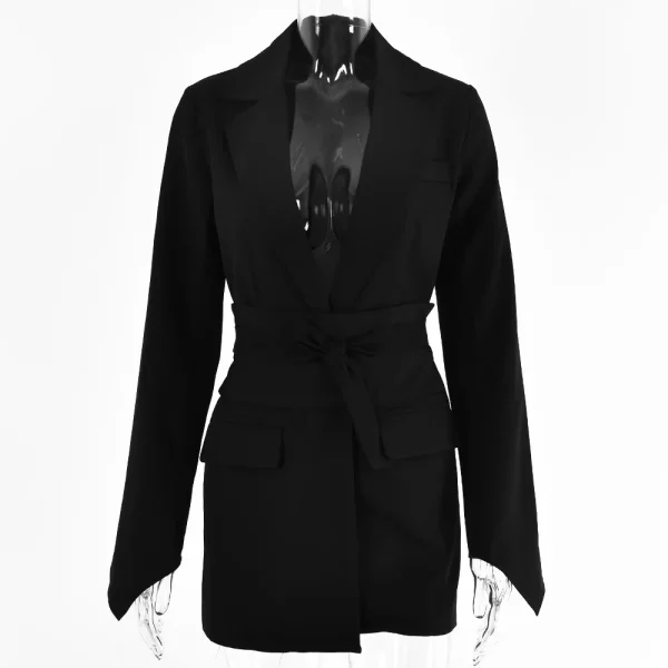 2022 Europe America Latest Woman Long Sleeve Turn-down Blazers Formal Women Suit - Image 5