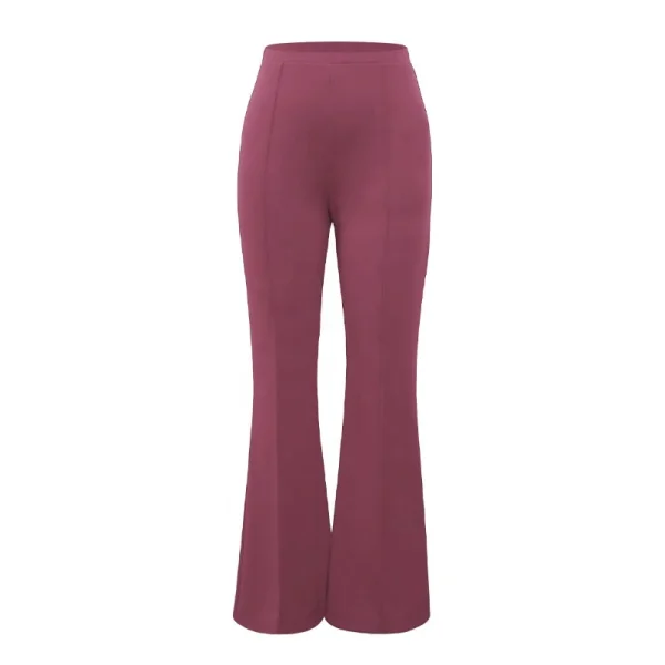 Wide Leg Stretch Work Trousers Ladies Formal Office Wear Pants - Image 4