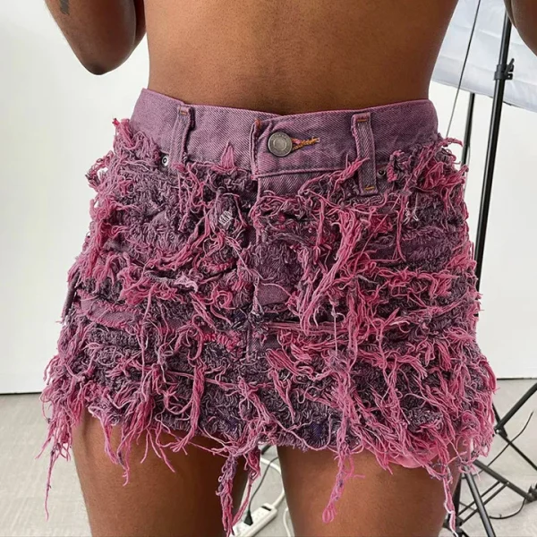 Bomblook K23Sk201 New Arrivals Streetwear Mini Skirt Skirts For Women Denim Skirt